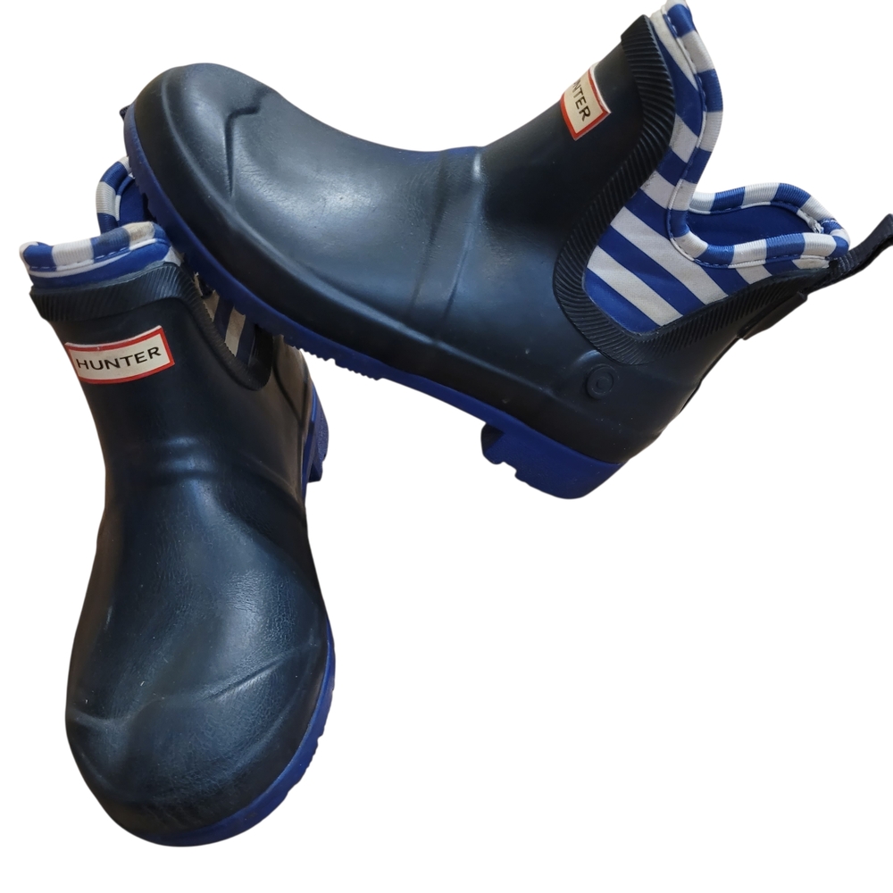 Hunter Navy Blue Rain Boots